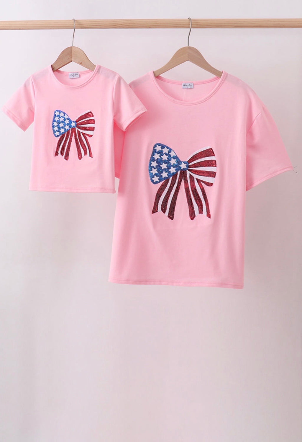MAMA Sequin Bow Mama & Me T-Shirt