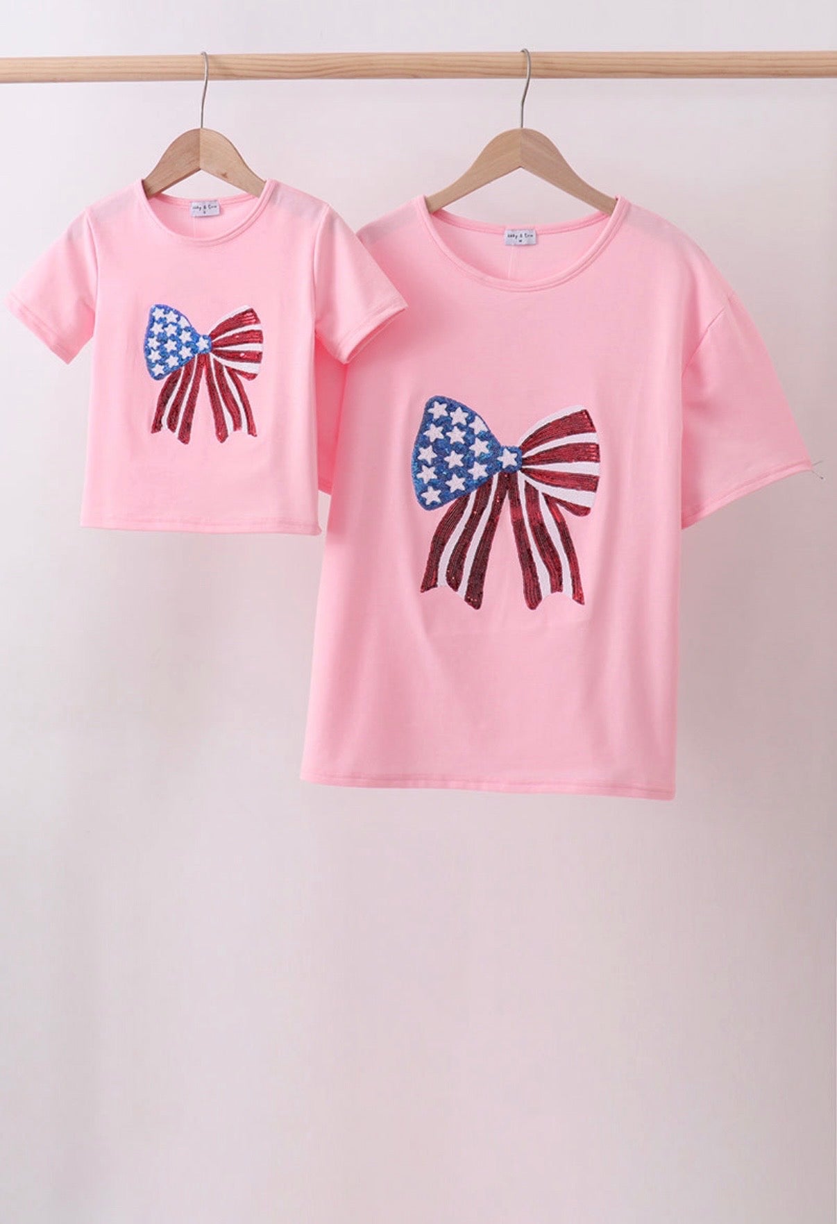 MAMA Sequin Bow Mama & Me T-Shirt