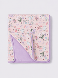 Pink & Purple Floral Bamboo Blanket