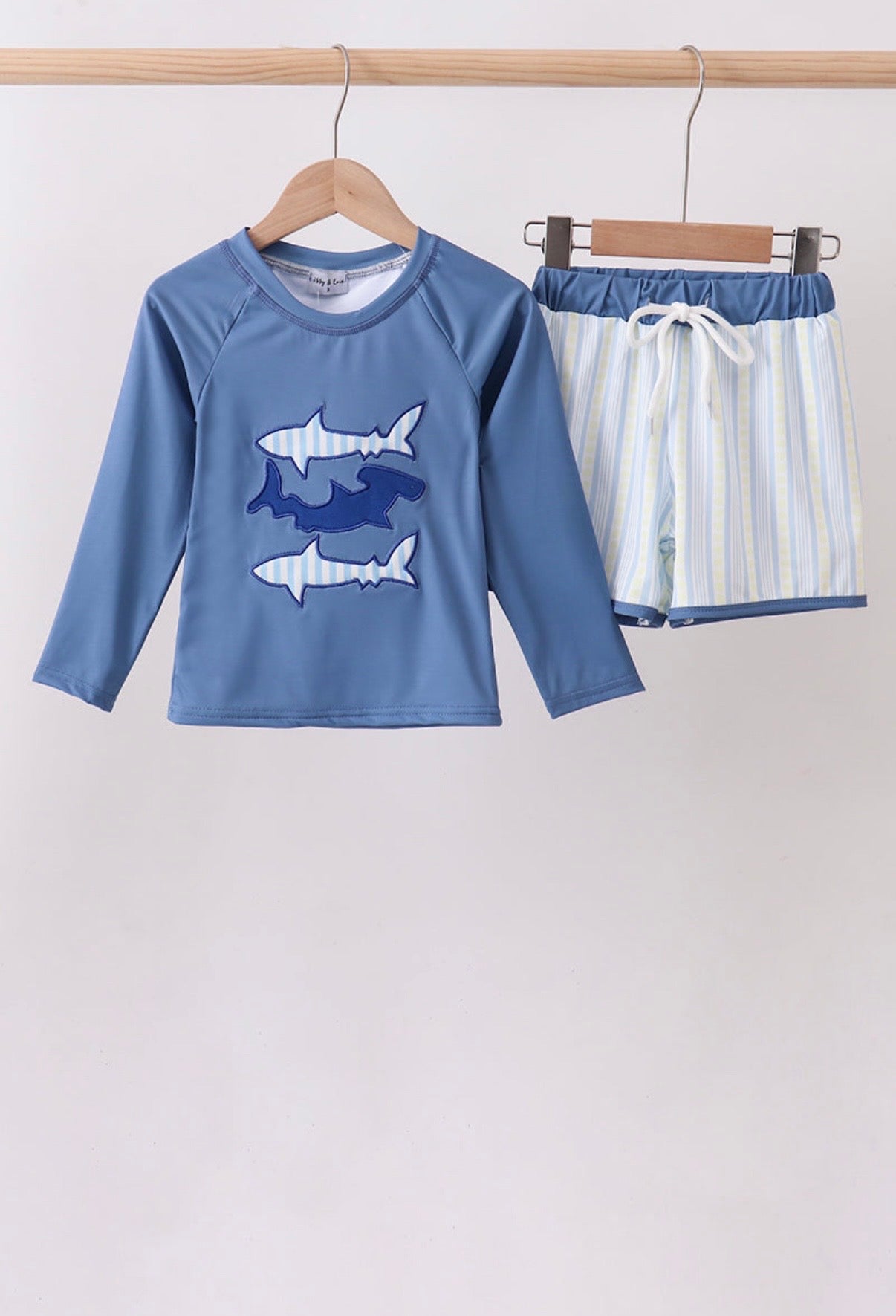Sharks and Stripes Two Piece