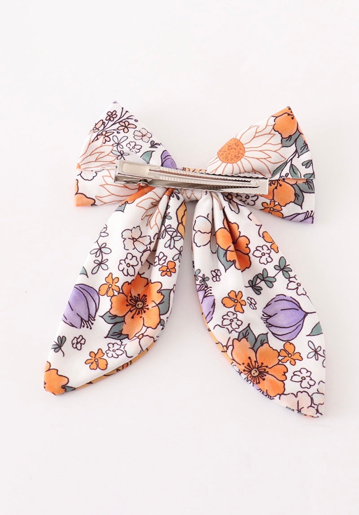 Multi-colored Floral Bow