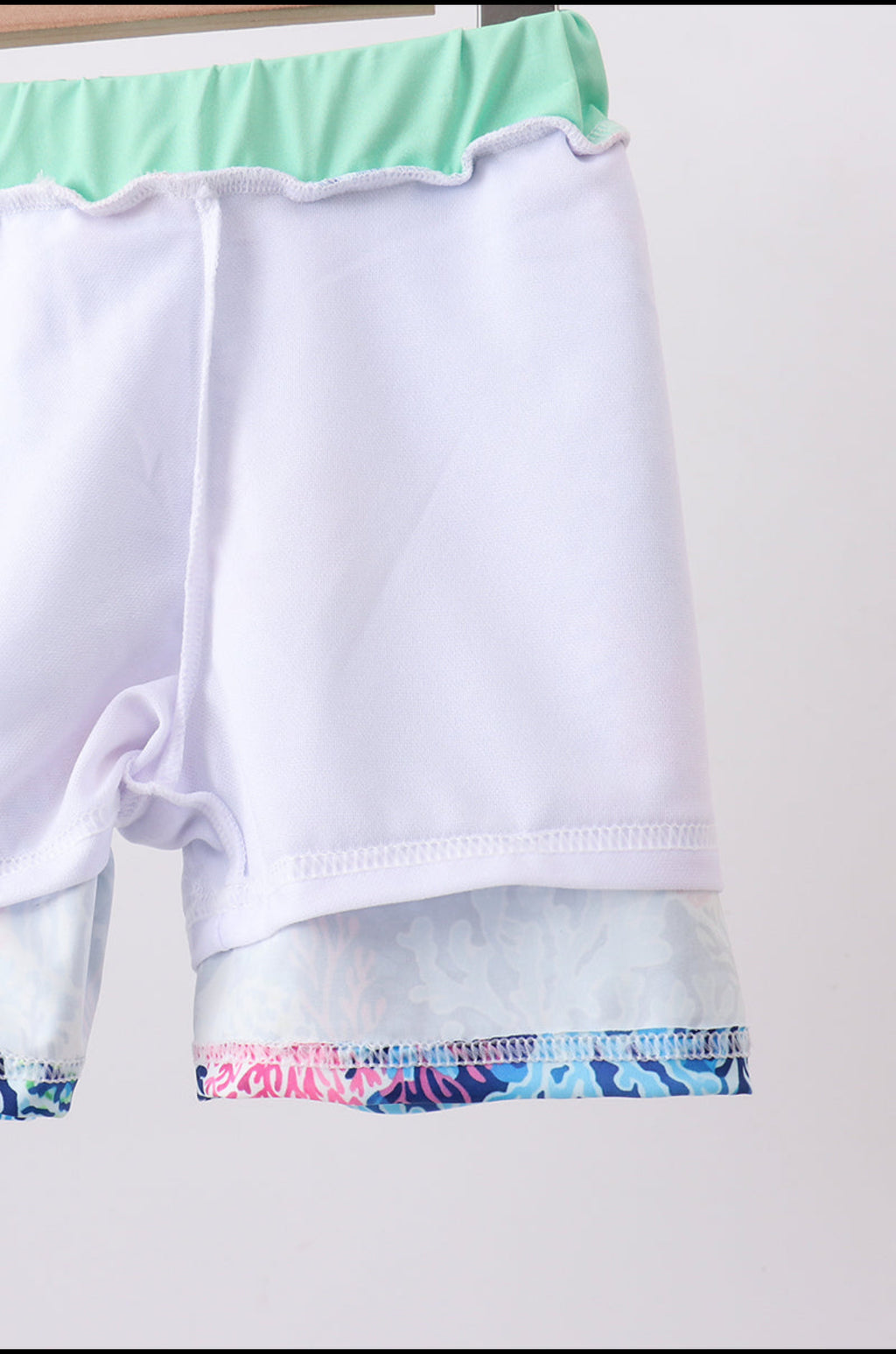 Blue Coral Swim Trunks