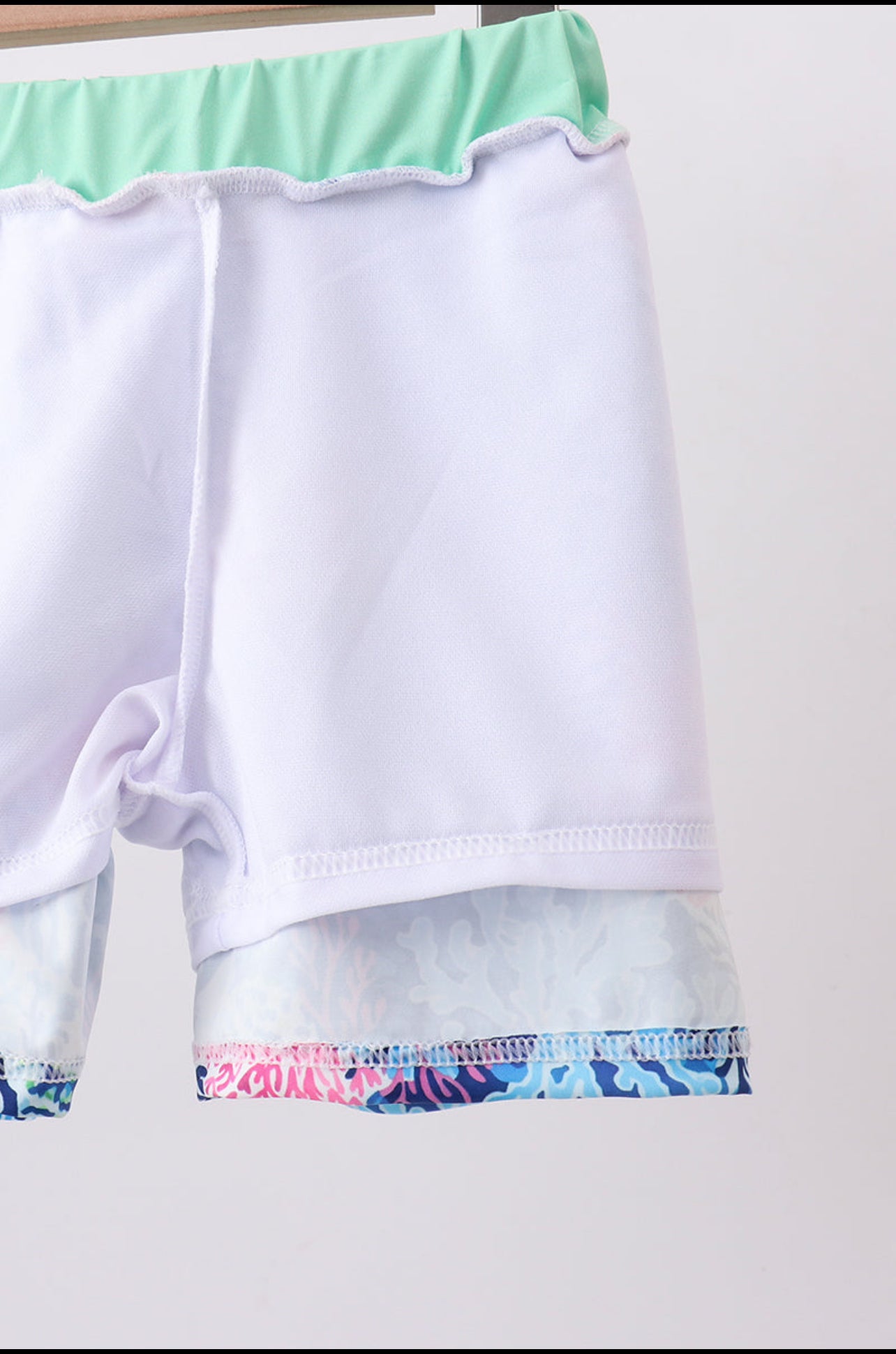 Blue Coral Swim Trunks