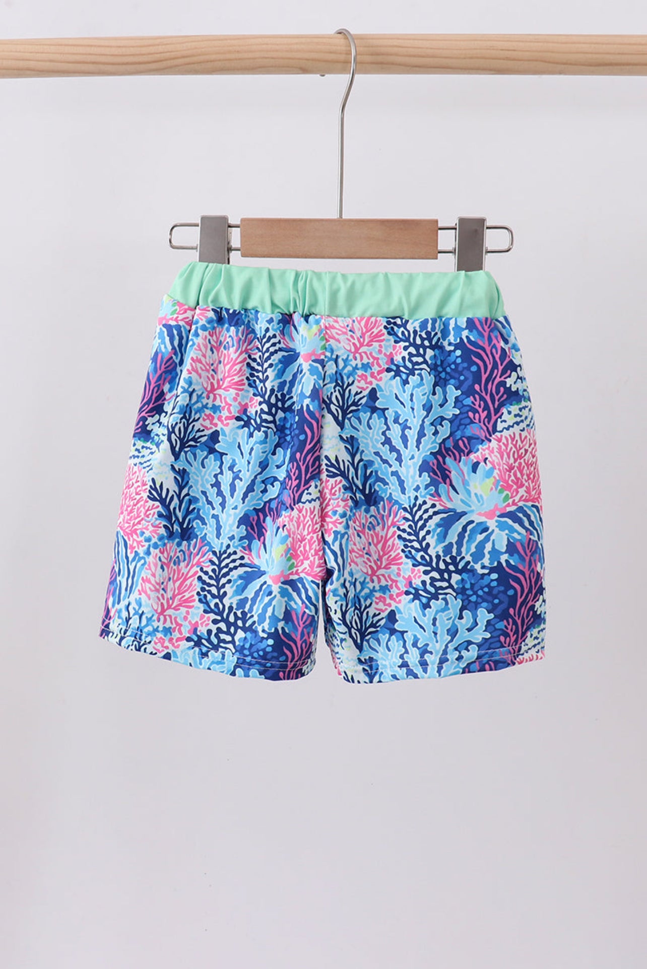 Blue Coral Swim Trunks