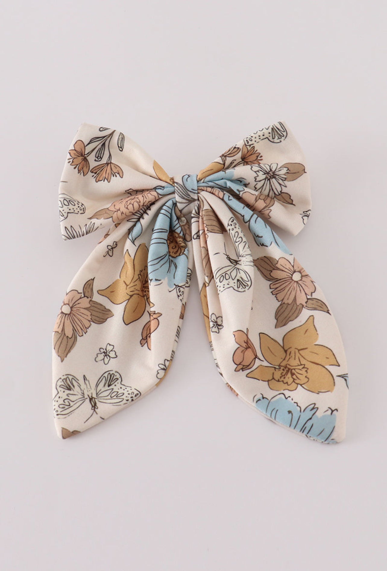Multi-colored Floral Bow